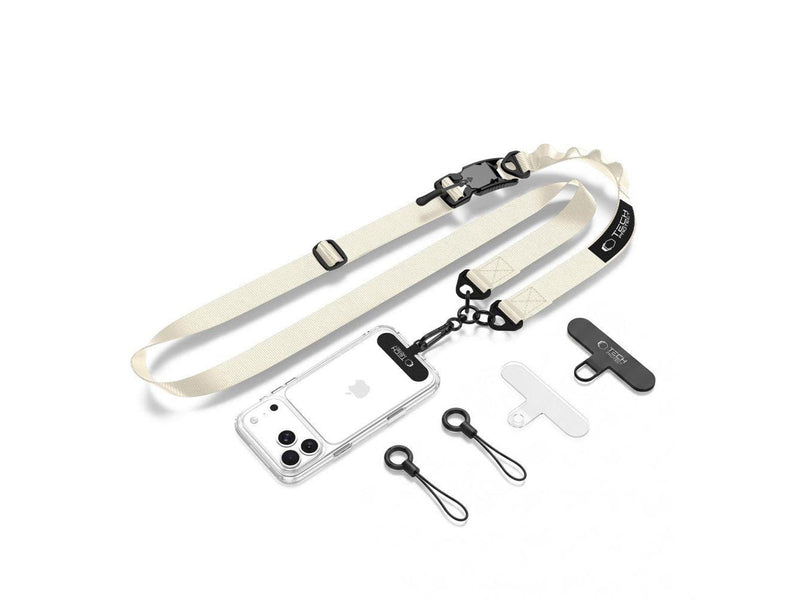 Tech-Protect C9S Rope Crossbody Phone Lanyard - Beige