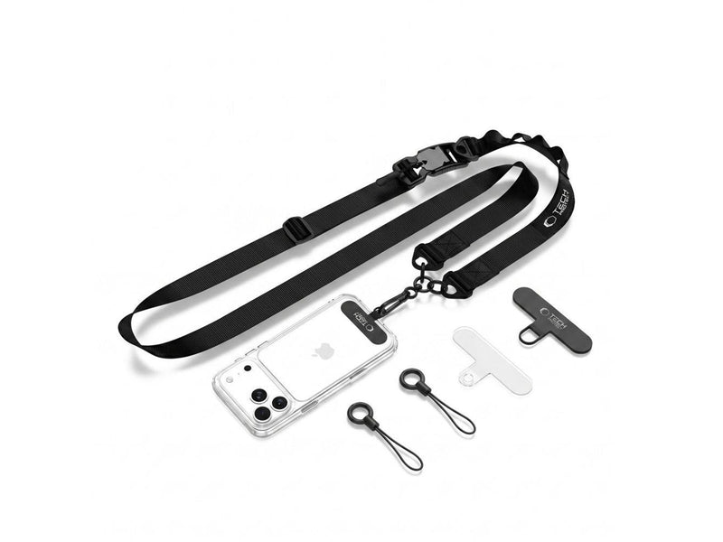 Tech-Protect  C9S Rope Crossbody Phone Lanyard - Black