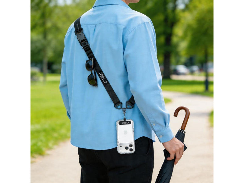 Tech-Protect  C9S Rope Crossbody Phone Lanyard - Black