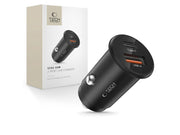 Tech-Protect CC02 Car Charger 35W 2-Ports USB-C / USB-A - Black