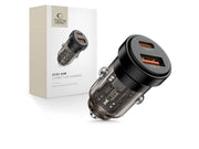 Tech-Protect CC03 Car Charger 30W 2-Ports USB-A / USB-C - Black