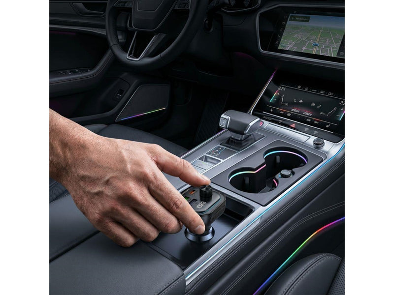 Tech-Protect CC07 Car Charger 3-Ports PD 54W + Bluetooth FM Transmitter - Black