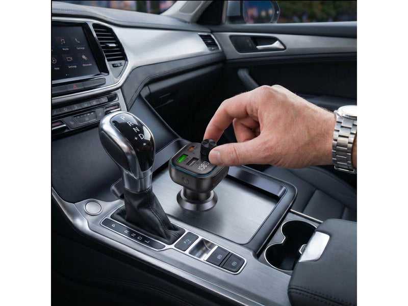 Tech-Protect CC07 Car Charger 3-Ports PD 54W + Bluetooth FM Transmitter - Black