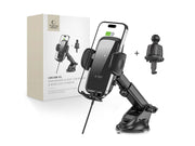 Tech-Protect CM15W-V1 Car Phone Holder with Inductive Charger 15W for Cockpit / Air Vent Grille - Black