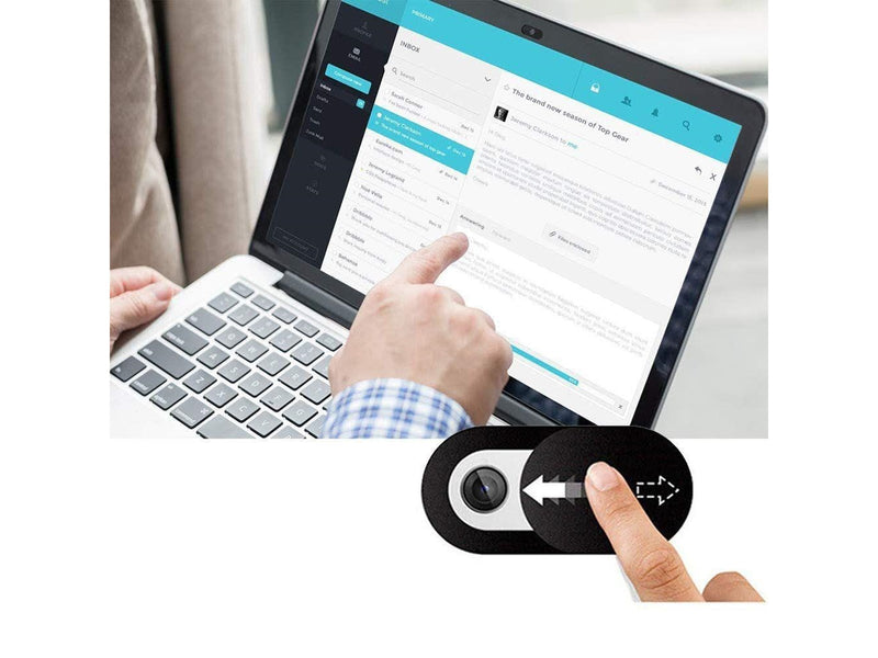 Tech-Protect  Cam Fit+ 3-pack Cover for Laptop Camera - Black