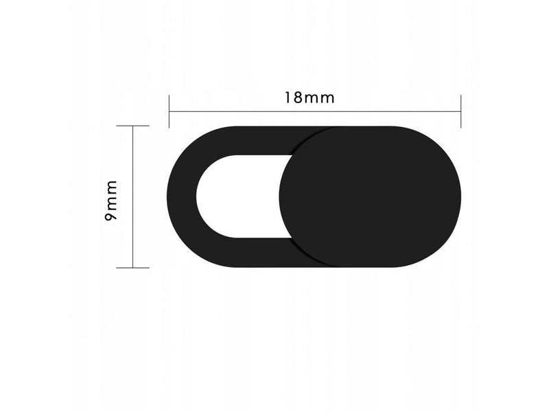 Tech-Protect  Cam Fit+ 3-pack Cover for Laptop Camera - Black