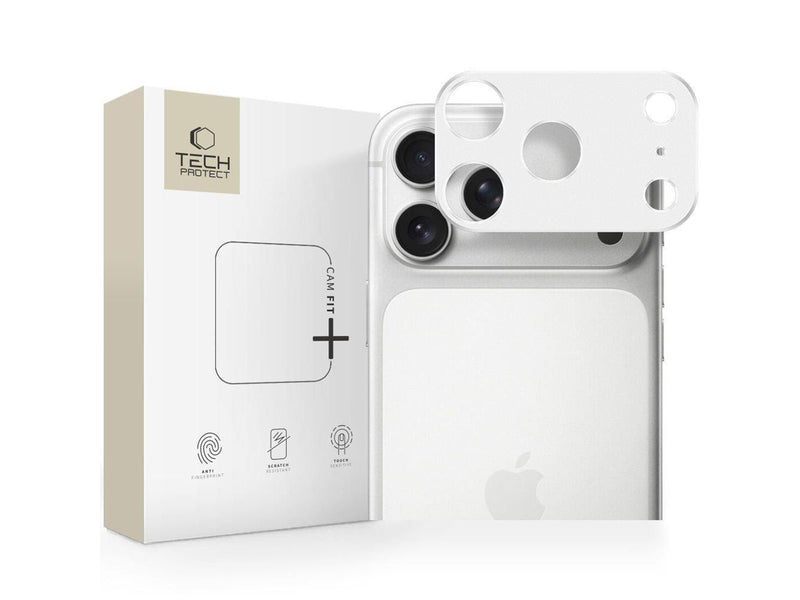 Tech-Protect  Camalloy Fit+ Camera Cover for iPhone 17 Pro - Silver