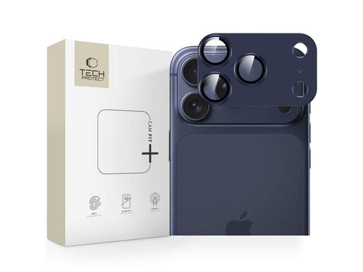 Tech-Protect Camfull Fit+ Lens Glass for iPhone 17 Pro Max - Navy Blue