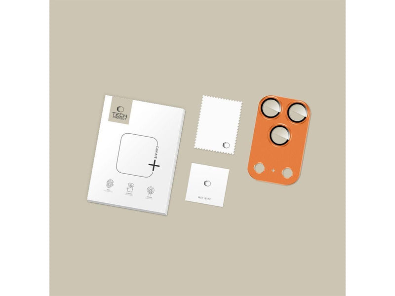 Tech-Protect Camfull Fit+ Lens Glass for iPhone 17 Pro Max - Orange