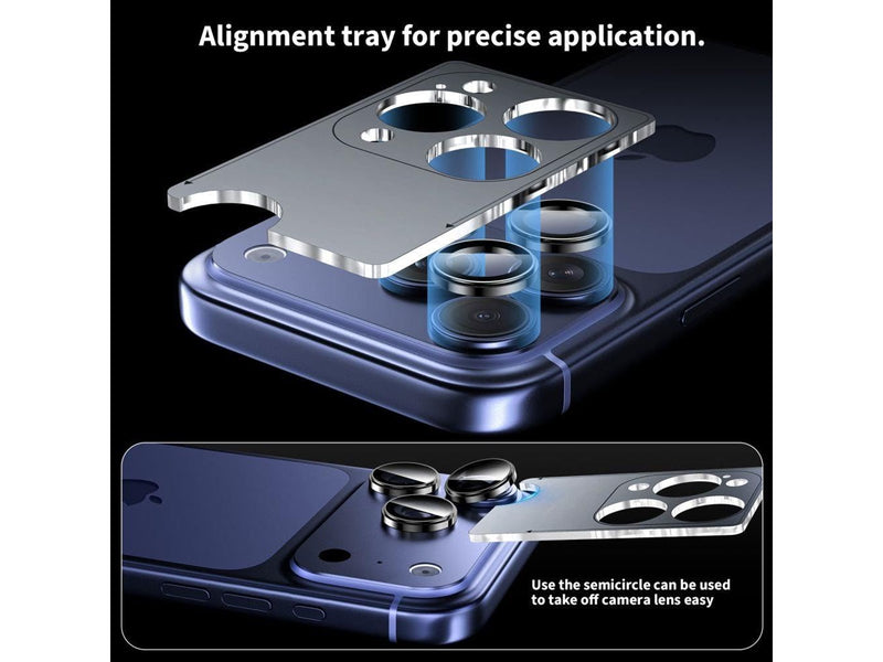 Tech-Protect Camring Fit+ Camera Cover for iPhone 14 Pro / Max / 15 Pro / Max / 16 Pro / Max / 17 Pro / Max - Blue