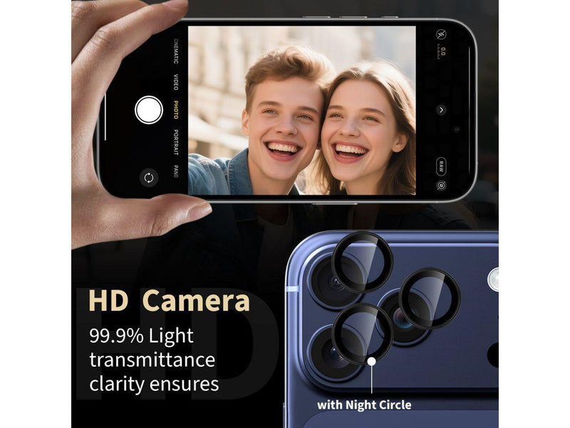 Tech-Protect Camring Fit+ Camera Cover for iPhone 14 Pro / Max / 15 Pro / Max / 16 Pro / Max / 17 Pro / Max - Silver
