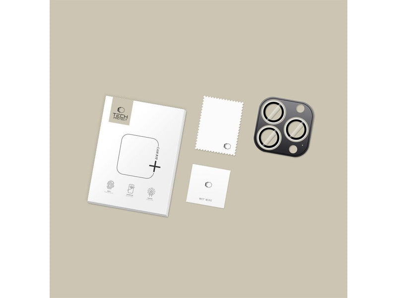 Tech-Protect Camring Fit+ Camera Cover for iPhone 14 Pro / Max / 15 Pro / Max / 16 Pro / Max / 17 Pro / Max - Silver
