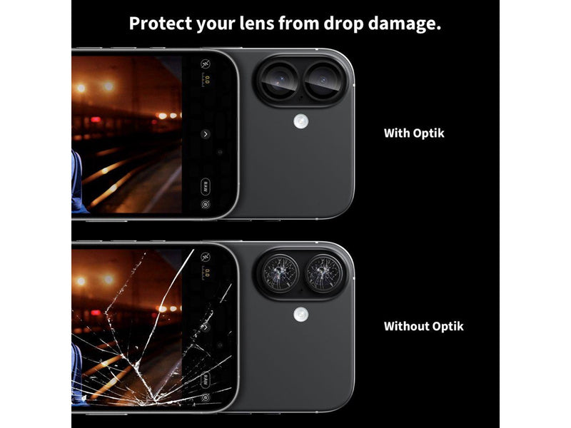 Tech-Protect Camring Fit+ Camera Cover for iPhone 17 - Transparent
