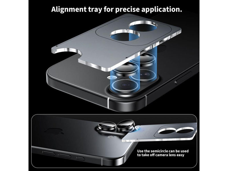 Tech-Protect Camring Fit+ Camera Cover for iPhone 17 - Transparent