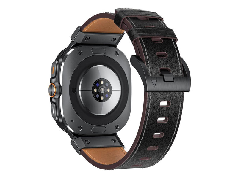 Tech-Protect Delta Pro Leather Strap for Samsung Galaxy Watch Ultra (47 mm) - Black