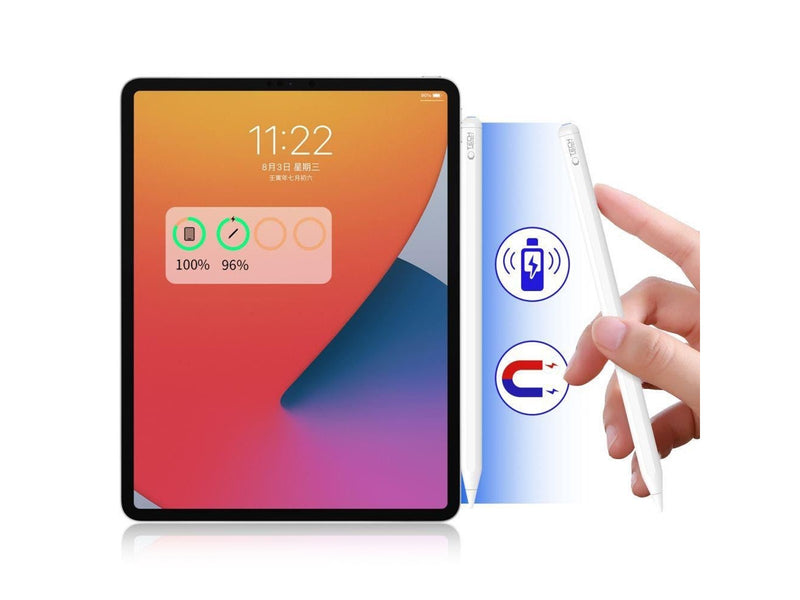 Tech-Protect Digital Magnetic Stylus Pen 2 Magnetic for iPad Tablet - White