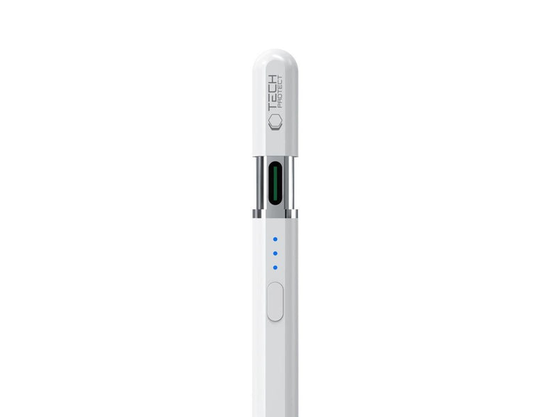 Tech-Protect Digital Magnetic Stylus Pen 3 Magnetic for iPad - White