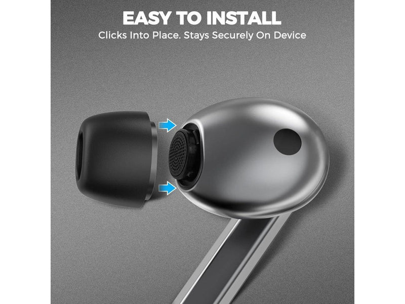 Tech-Protect Ear Tips for Samsung Galaxy Buds 3 Pro in sizes S / M / L - black (3 pcs)
