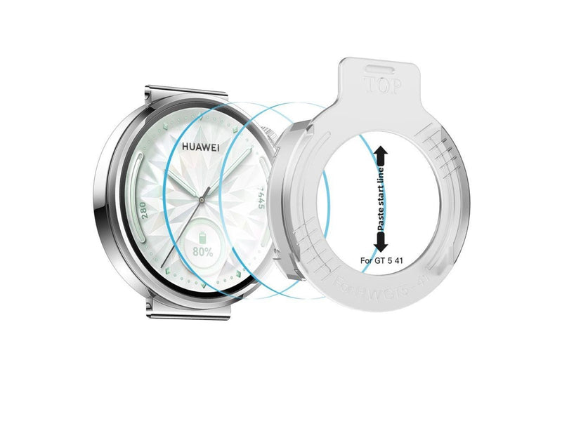 Tech-Protect Easy Set+ 2-pack Tempered Glass for Huawei Watch GT 5 41 mm - Clear