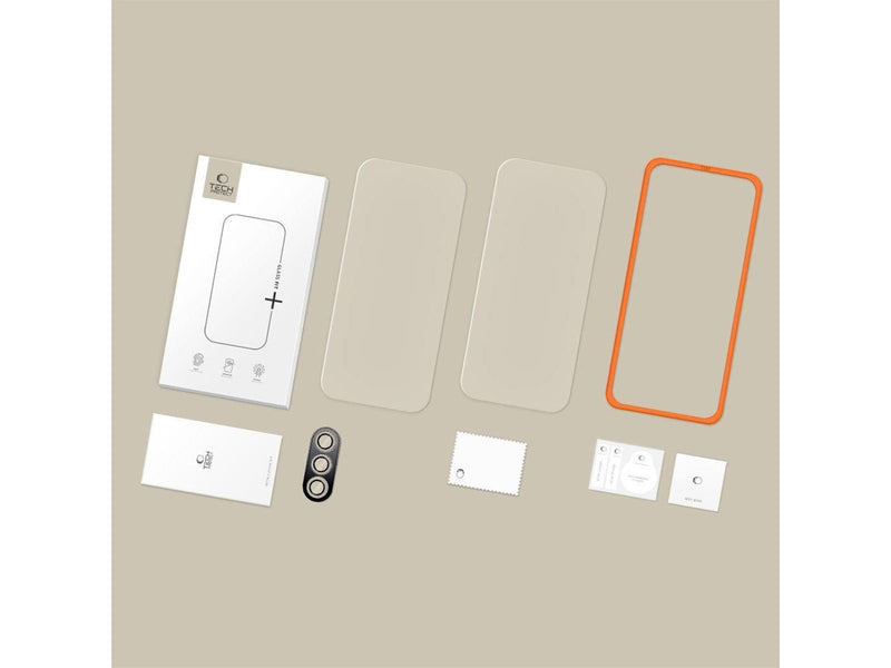 Tech-Protect Easy Set+ 3-pack Tempered Glass for Samsung Galaxy S25 FE - Clear