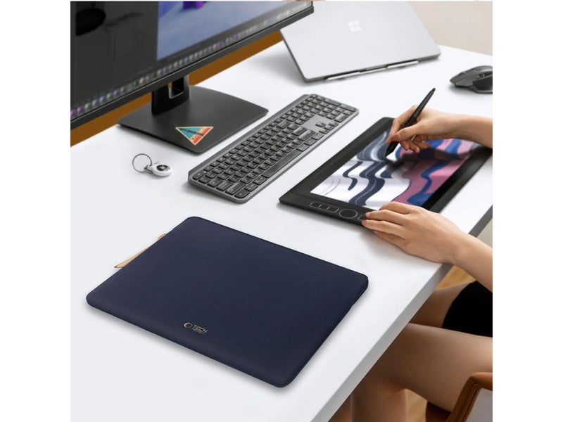 Tech-Protect  Fleece Laptop Bag 13-14" - Blue