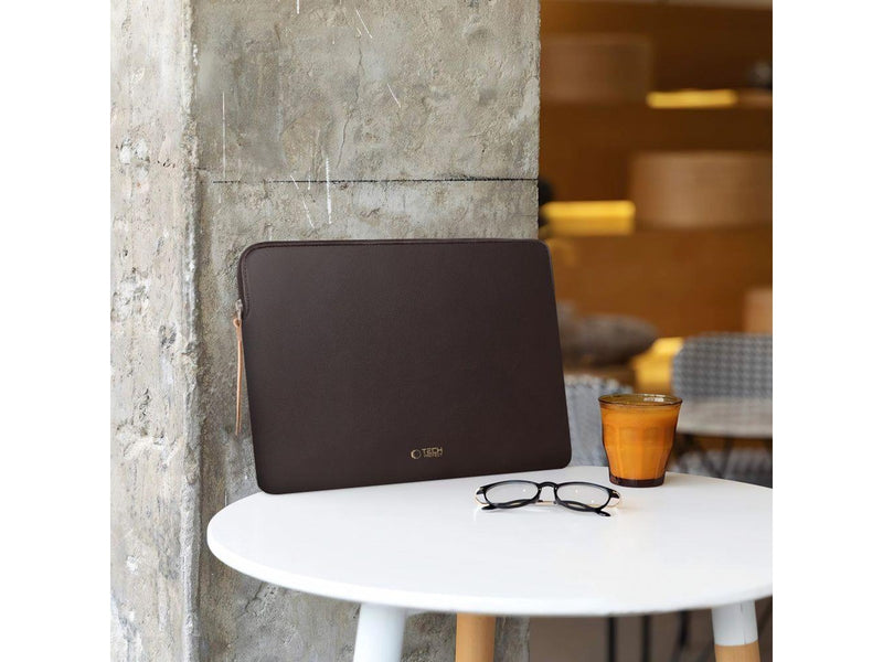Tech-Protect Fleece Laptop Bag 13-14" - Brown