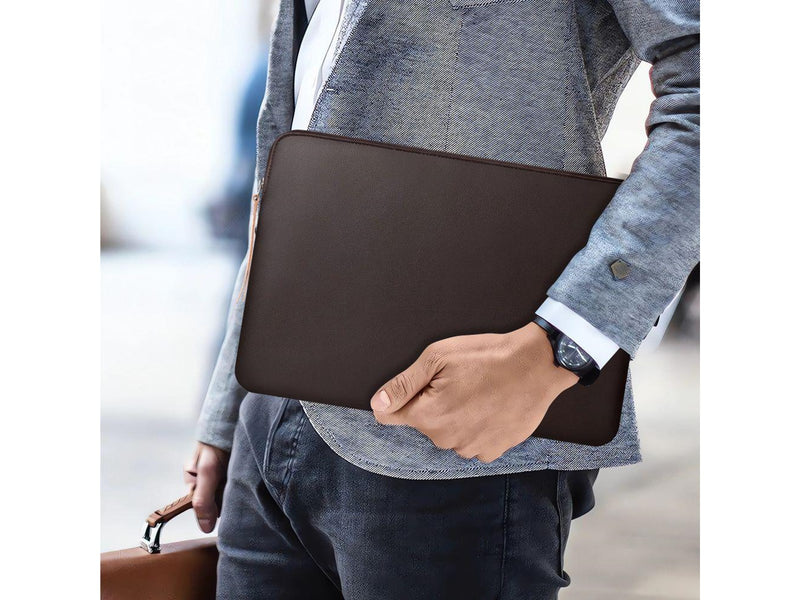Tech-Protect Fleece Laptop Bag 13-14" - Brown
