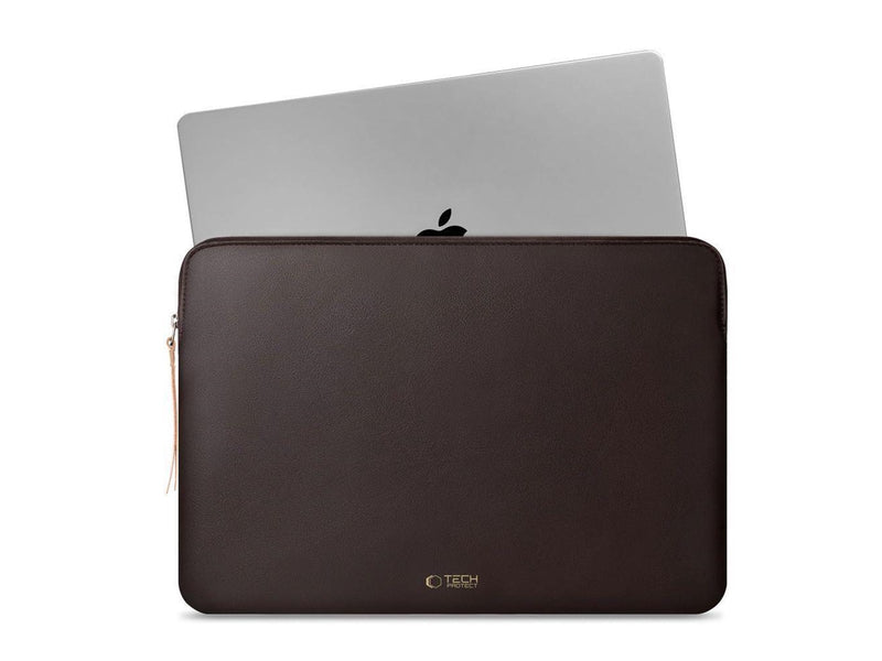 Tech-Protect Fleece Laptop Bag 13-14" - Brown