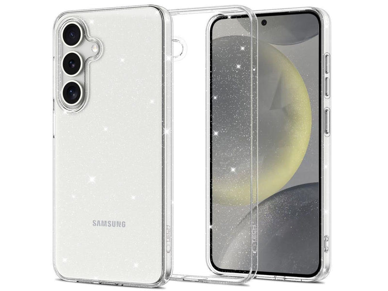 Tech-Protect FlexAir Case for Samsung Galaxy S25 - Clear Glitter