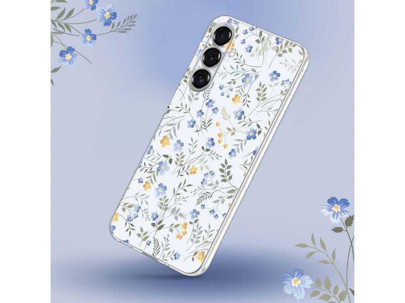 Tech-Protect FlexAir Case for Samsung Galaxy S25 - Daisies with Leaves