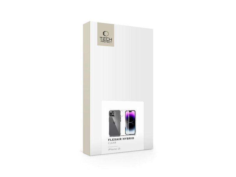 Tech-Protect FlexAir Hybrid Case for iPhone 15 - Transparent