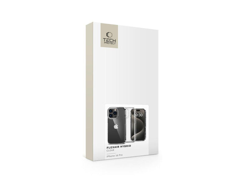 Tech-Protect FlexAir Hybrid Case for iPhone 16 Pro - Transparent