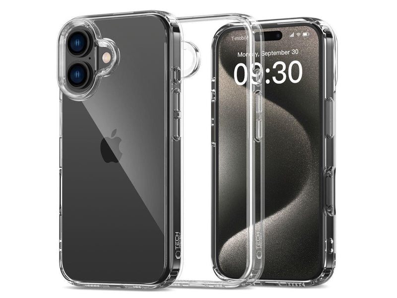 Tech-Protect FlexAir Hybrid Case for iPhone 16 - Transparent