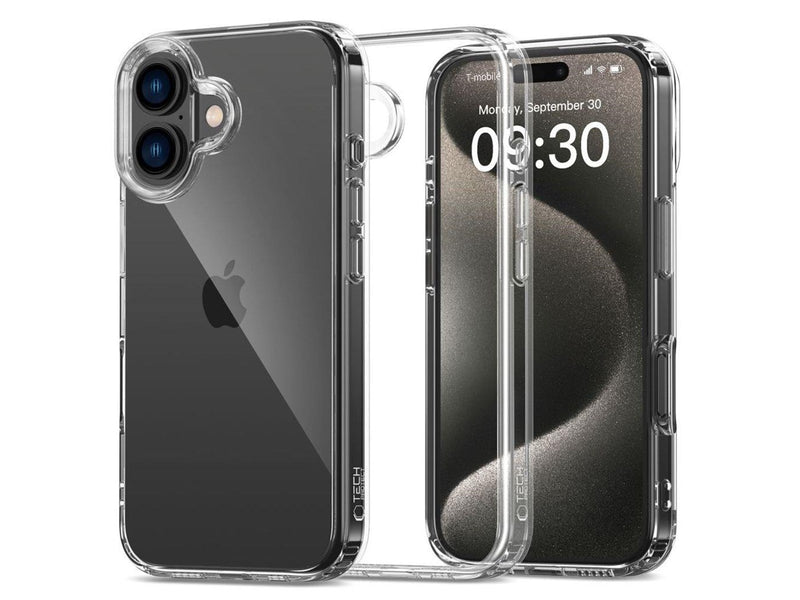 Tech-Protect FlexAir Hybrid Case for iPhone 16 - Transparent
