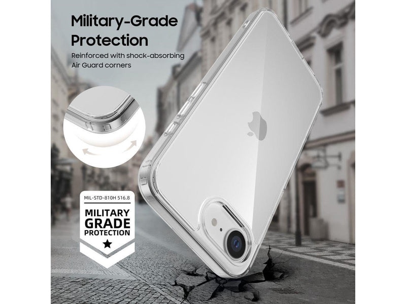 Tech-Protect FlexAir Hybrid Case for iPhone 16e / 17e - Transparent