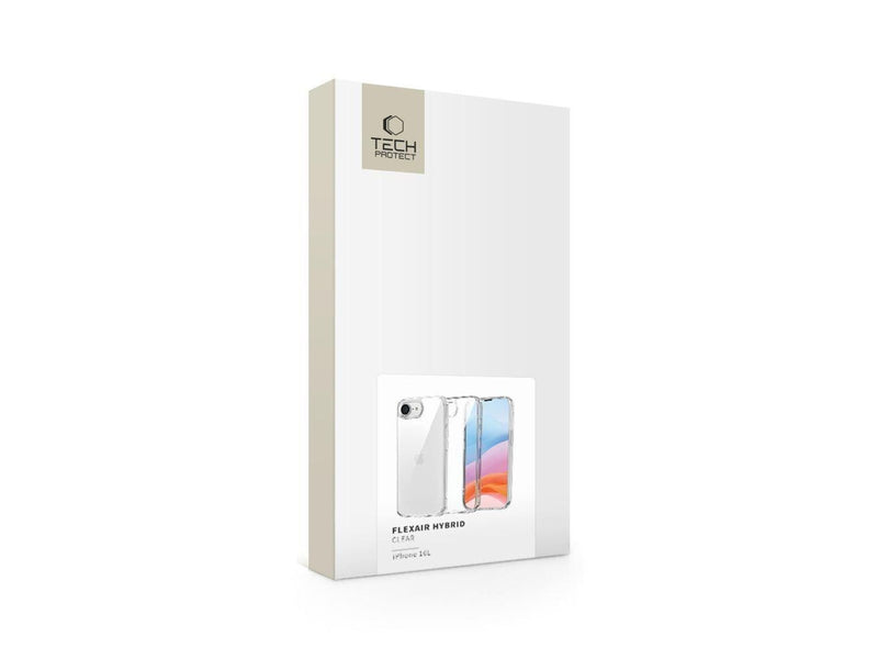 Tech-Protect FlexAir Hybrid Case for iPhone 16e / 17e - Transparent