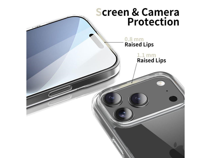 Tech-Protect  FlexAir Hybrid Case for iPhone 17 Pro Max - Clear