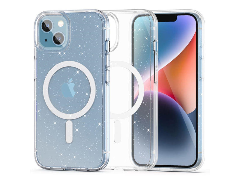 Tech-Protect  FlexAir Hybrid MagSafe Case for iPhone 13 / 14 - Clear Glitter