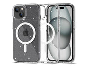 Tech-Protect FlexAir Hybrid MagSafe Case for iPhone 15 - Clear Glitter