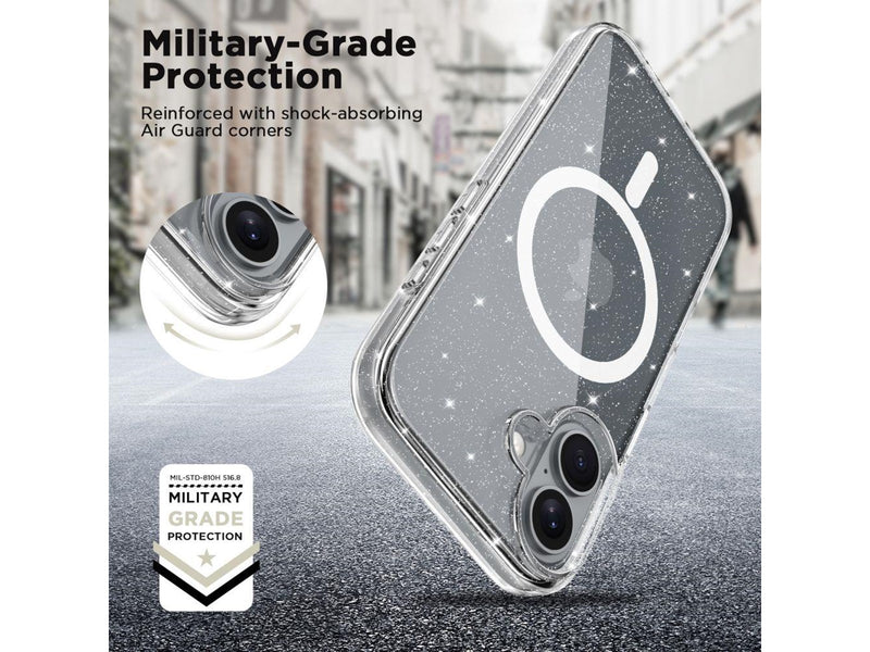Tech-Protect FlexAir Hybrid MagSafe Case for iPhone 16 - Transparent