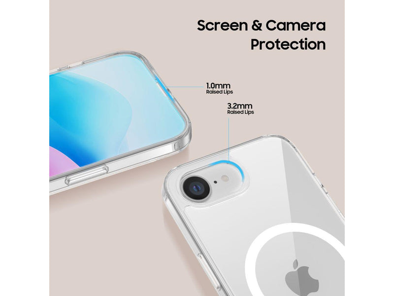 Tech-Protect  FlexAir Hybrid MagSafe Case for iPhone 16e / 17e - Transparent