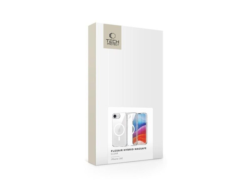 Tech-Protect  FlexAir Hybrid MagSafe Case for iPhone 16e / 17e - Transparent