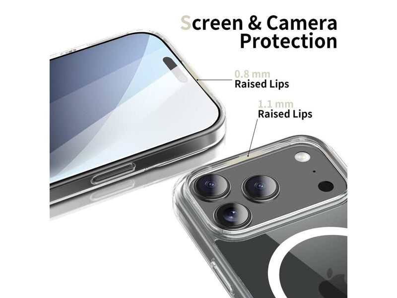 Tech-Protect FlexAir Hybrid MagSafe Case for iPhone 17 Pro - Clear