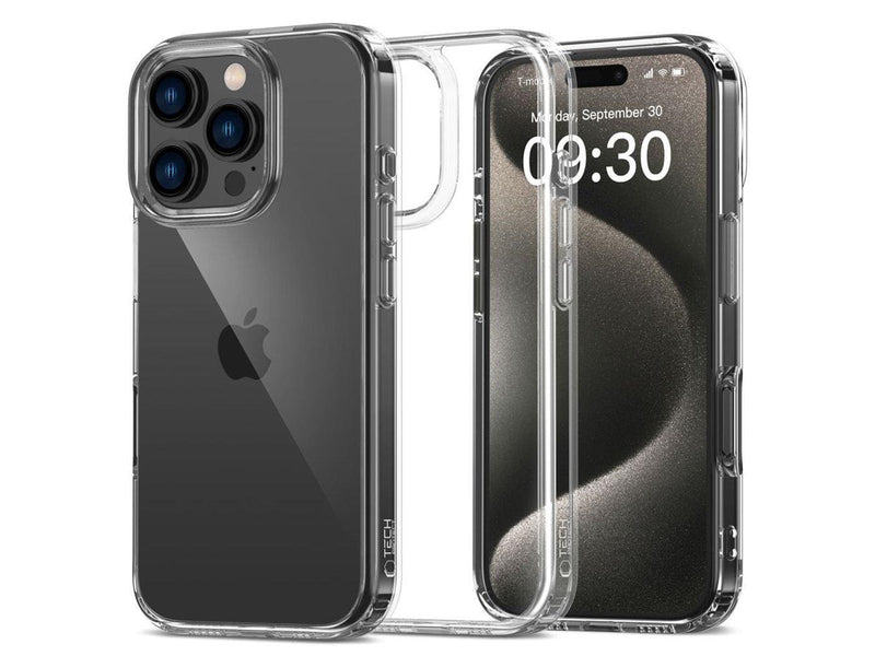 Tech-Protect  FlexAir Hybrid iPhone 16 Pro Max Case - Clear