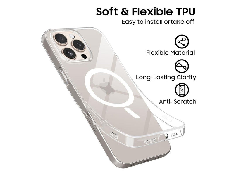 Tech-Protect  FlexAir MagSafe Case for iPhone 16 Pro - Clear