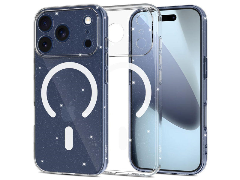 Tech-Protect  FlexAir MagSafe Case for iPhone 17 Pro Max - Clear Glitter