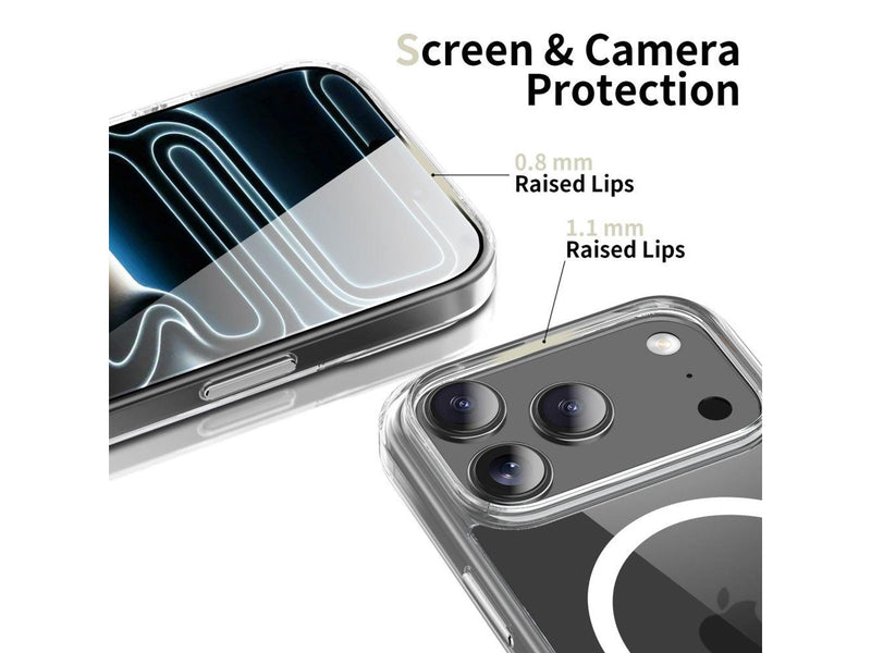 Tech-Protect Flexair Hybrid CC MagSafe Case for iPhone 17 Pro Max - Clear