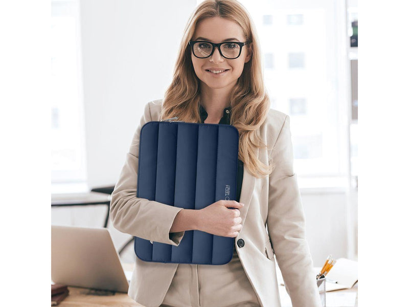 Tech-Protect Fluffy Laptop Bag 13-14 - Navy Blue
