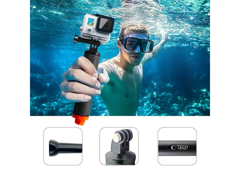 Tech-Protect GA100 Hand Grip Buoyancy Grip for GoPro / DJI - Black