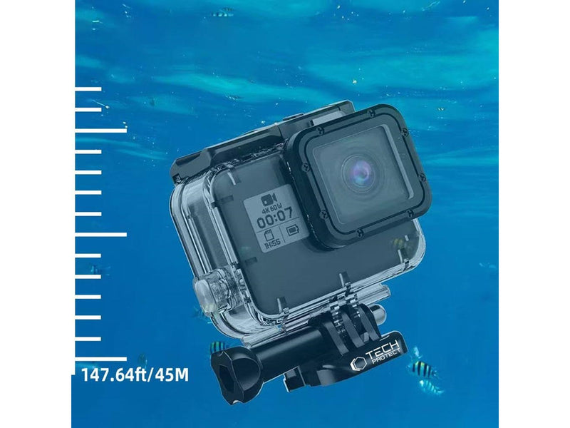 Tech-Protect  GA200 Waterproof Case for GoPro Hero 5 / 6 / 7 - Transparent